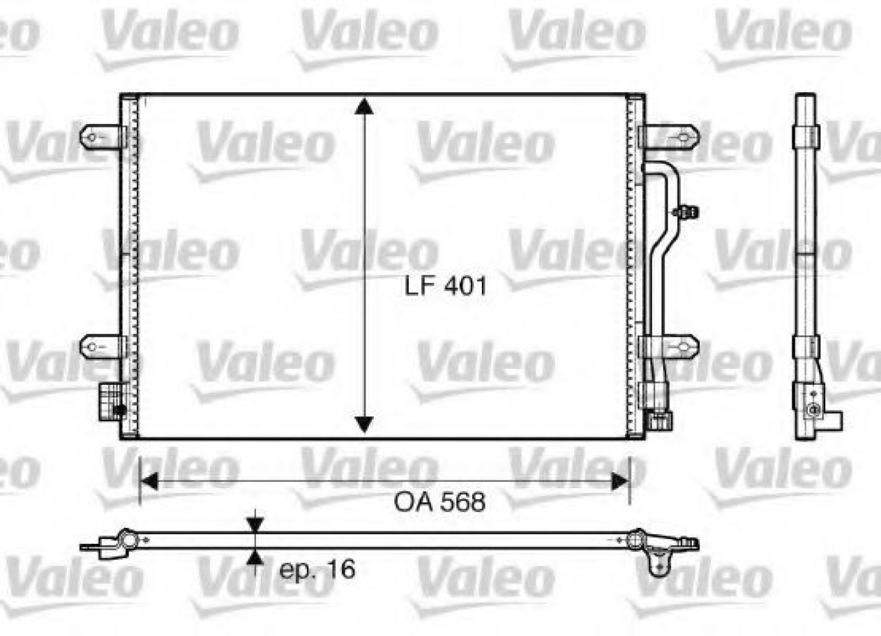 Condensator, climatizare SEAT EXEO (3R2) (2008 - 2016) VALEO 817741 piesa NOUA