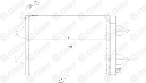 Condensator, climatizare SKODA FABIA I Combi (6Y5) (2000 - 2007) QWP WAC116 piesa NOUA