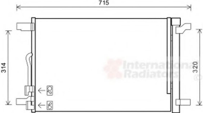 Condensator, climatizare SKODA OCTAVIA III (5E3) (2012 - 2016) VAN WEZEL 58005335 piesa NOUA