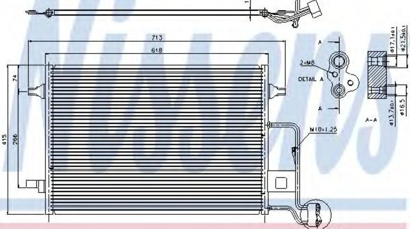 Condensator, climatizare SKODA SUPERB I (3U4) (2001 - 2008) NISSENS 94592 piesa NOUA