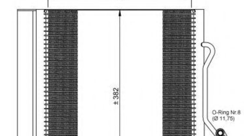 Condensator, climatizare SMART CITY-COUPE (450) (1998 - 2004) NRF 35874 piesa NOUA