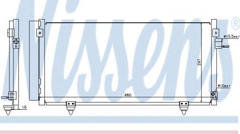 Condensator, climatizare SUBARU FORESTER (SH) (2008 - 2016) NISSENS 940257 piesa NOUA