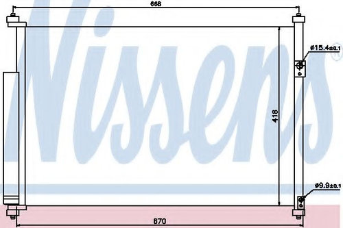 Condensator, climatizare SUZUKI GRAND VITARA II (JT) (2005 - 2016) NISSENS 940012 piesa NOUA