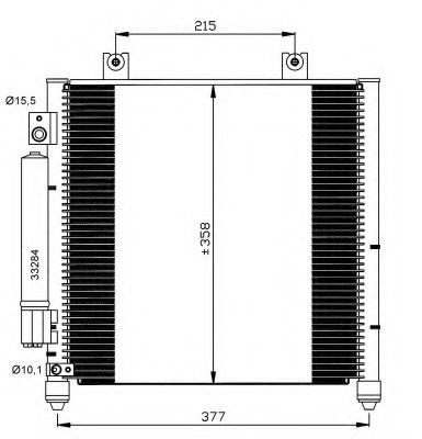 Condensator, climatizare SUZUKI WAGON R+ (MM) (2000 - 2016) NRF 35637 piesa NOUA