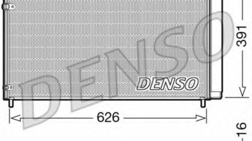 Condensator, climatizare TOYOTA AURIS (NRE15, ZZE15, ADE15, ZRE15, NDE15) (2006 - 2012) DENSO DCN50041 piesa NOUA