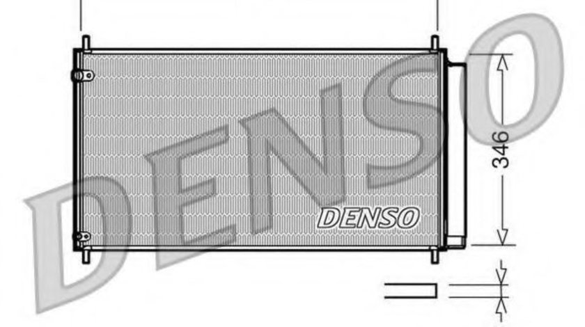 Condensator, climatizare TOYOTA AURIS (NRE15, ZZE15, ADE15, ZRE15, NDE15) (2006 - 2012) DENSO DCN50022 piesa NOUA