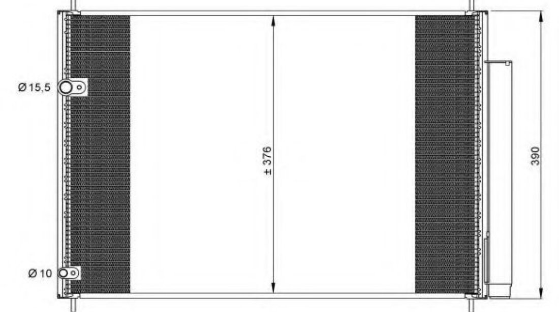 Condensator, climatizare TOYOTA AURIS TOURING SPORTS (ADE18, ZWE18, ZRE18) (2013 - 2016) NRF 35839 piesa NOUA