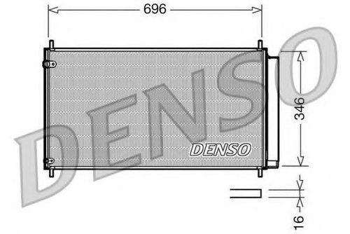 Condensator, climatizare TOYOTA AVENSIS combi (ZRT27, ADT27) (2009 - 2016) DENSO DCN50022 piesa NOUA