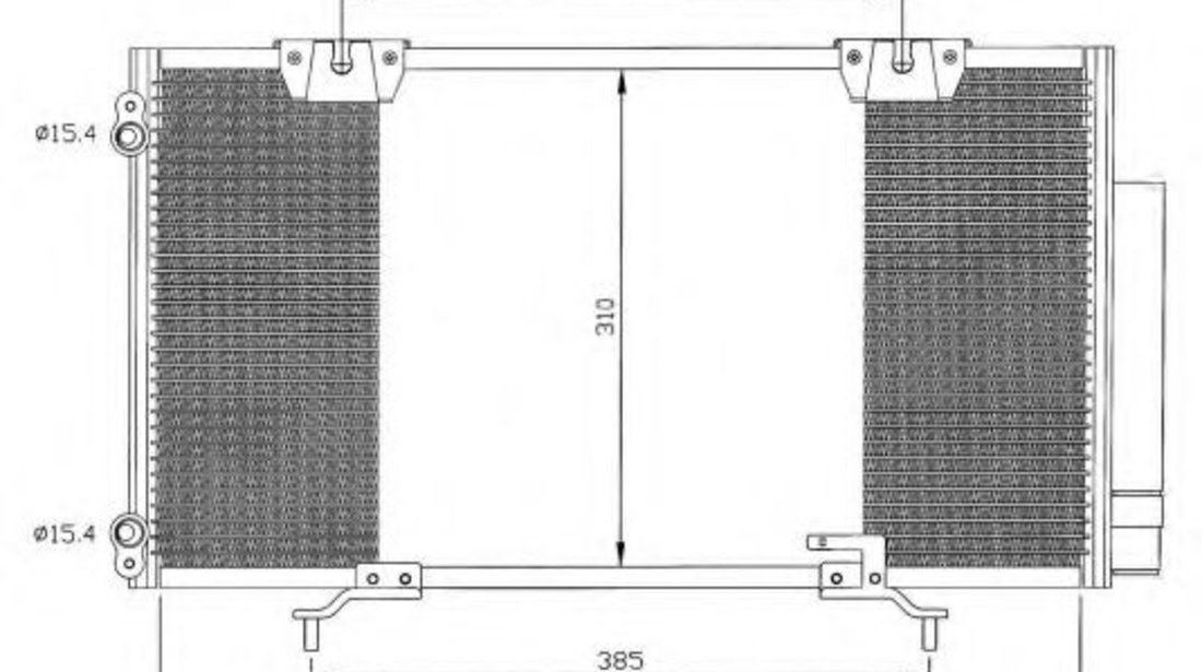 Condensator, climatizare TOYOTA AVENSIS Station Wagon (T22) (1997 - 2003) NRF 35337 piesa NOUA