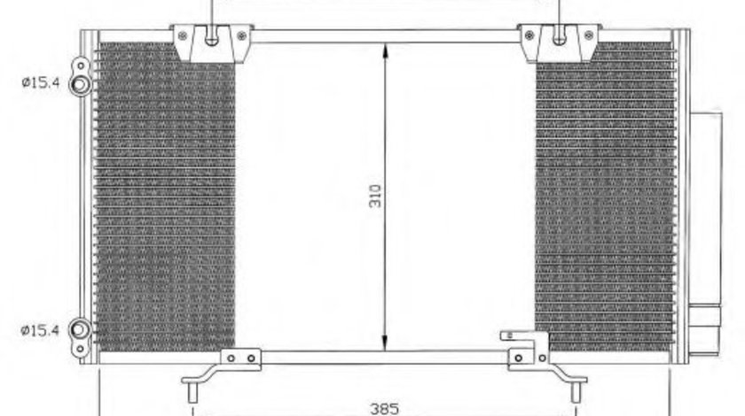 Condensator, climatizare TOYOTA AVENSIS Station Wagon (T22) (1997 - 2003) NRF 35337 piesa NOUA