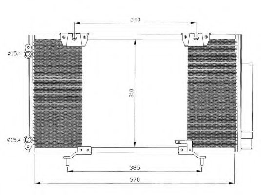 Condensator, climatizare TOYOTA AVENSIS (T22) (1997 - 2003) NRF 35337 piesa NOUA
