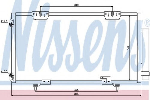 Condensator, climatizare TOYOTA AVENSIS (T22) (1997 - 2003) NISSENS 94540 piesa NOUA