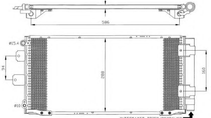 Condensator, climatizare TOYOTA COROLLA Hatchback (E11) (1997 - 2002) NRF 35436 piesa NOUA