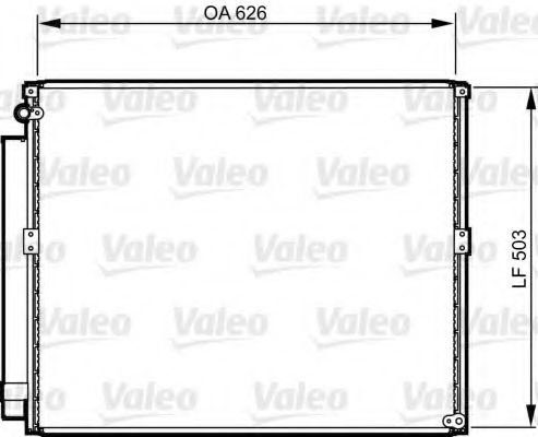 Condensator, climatizare TOYOTA LAND CRUISER (LJ12, KZJ12, TRJ12, KDJ12, GRJ12) (2002 - 2009) VALEO ...