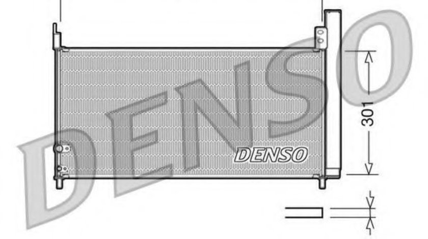 Condensator, climatizare TOYOTA PRIUS (ZVW3) (2009 - 2016) DENSO DCN50037 piesa NOUA