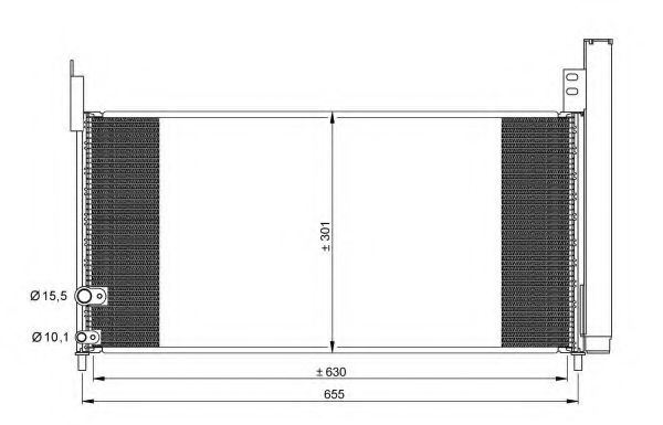 Condensator, climatizare TOYOTA PRIUS (ZVW3) (2009 - 2016) NRF 35863 piesa NOUA