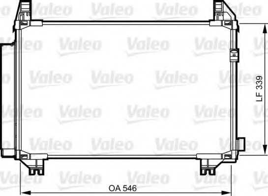 Condensator, climatizare TOYOTA YARIS (P9) (2005 - 2013) VALEO 814224 piesa NOUA