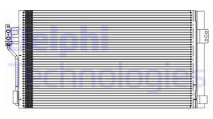 Condensator, climatizare (TSP0225611 DELPHI) MERCEDES-BENZ