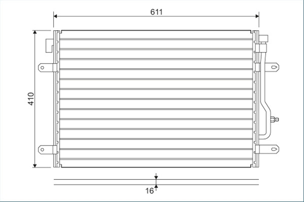 Condensator, Climatizare Valeo Audi 817741