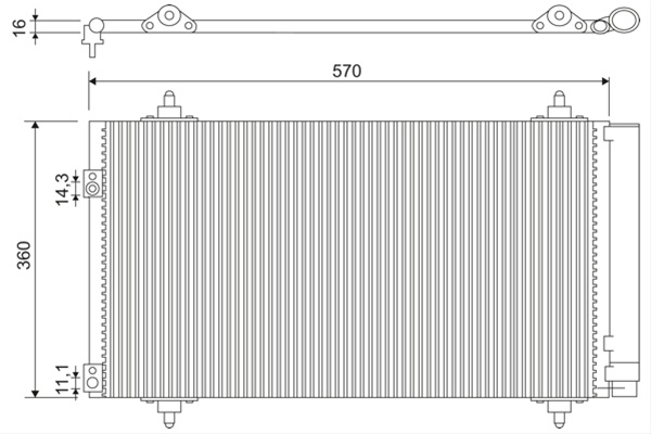 Condensator, Climatizare Valeo Citroën 818171
