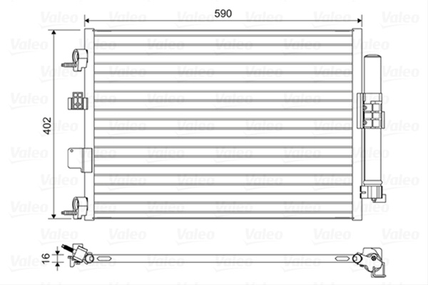 Condensator, Climatizare Valeo Ford 814161