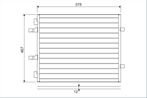 Condensator, Climatizare Valeo Opel 814172