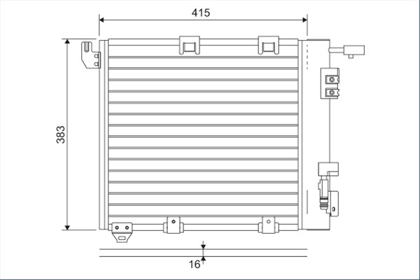 Condensator, Climatizare Valeo Opel 817506