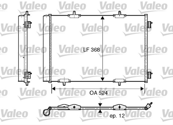 Condensator, Climatizare Valeo Opel 818015