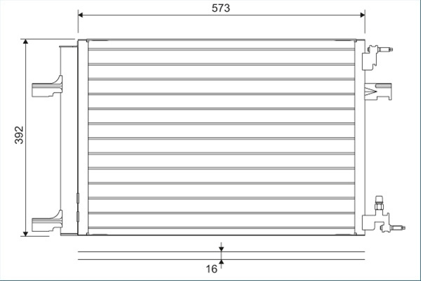 Condensator, Climatizare Valeo Vauxhall 814201
