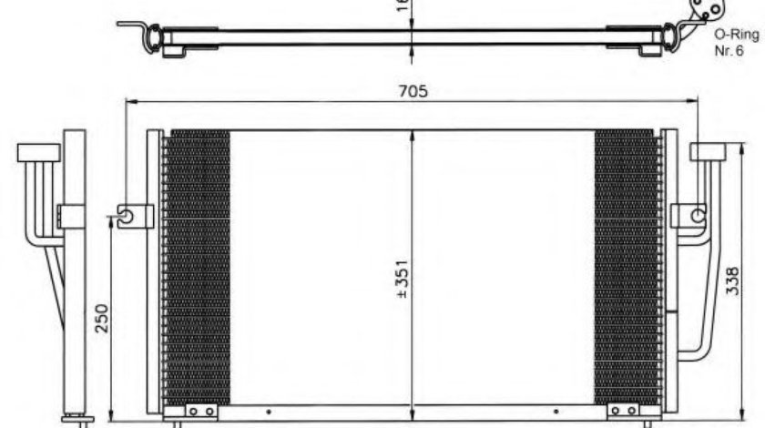 Condensator, climatizare VOLVO V40 Combi (VW) (1995 - 2004) NRF 35234 piesa NOUA