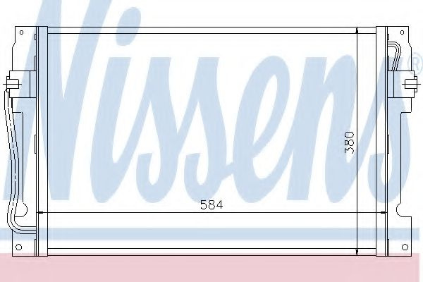 Condensator, climatizare VOLVO V70 I (LV) (1996 - 2000) NISSENS 94182 piesa NOUA