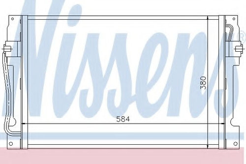 Condensator, climatizare VOLVO V70 I (LV) (1996 - 2000) NISSENS 94182 piesa NOUA