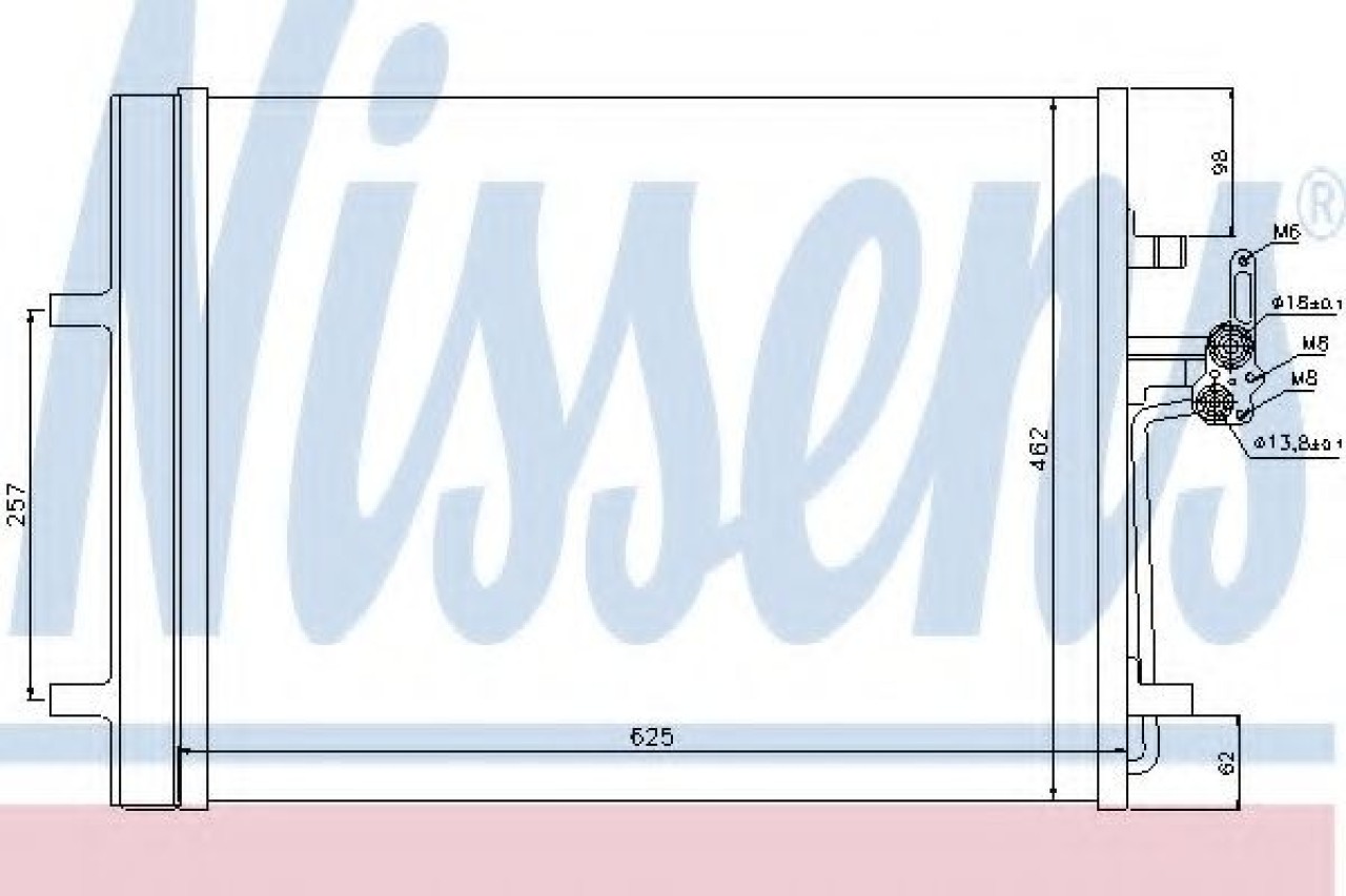 Condensator, climatizare VOLVO XC60 (2008 - 2016) NISSENS 940044 piesa NOUA