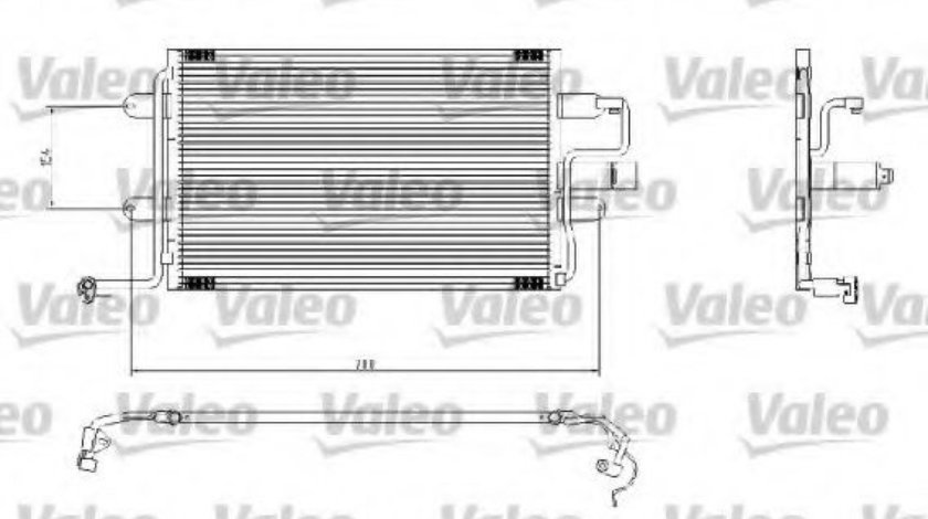 Condensator, climatizare VW BORA (1J2) (1998 - 2005) VALEO 817244 piesa NOUA