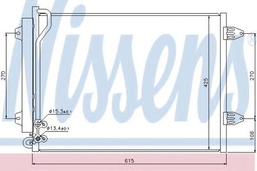 Condensator, climatizare VW PASSAT ALLTRACK (365) (2012 - 2014) NISSENS 94831 piesa NOUA
