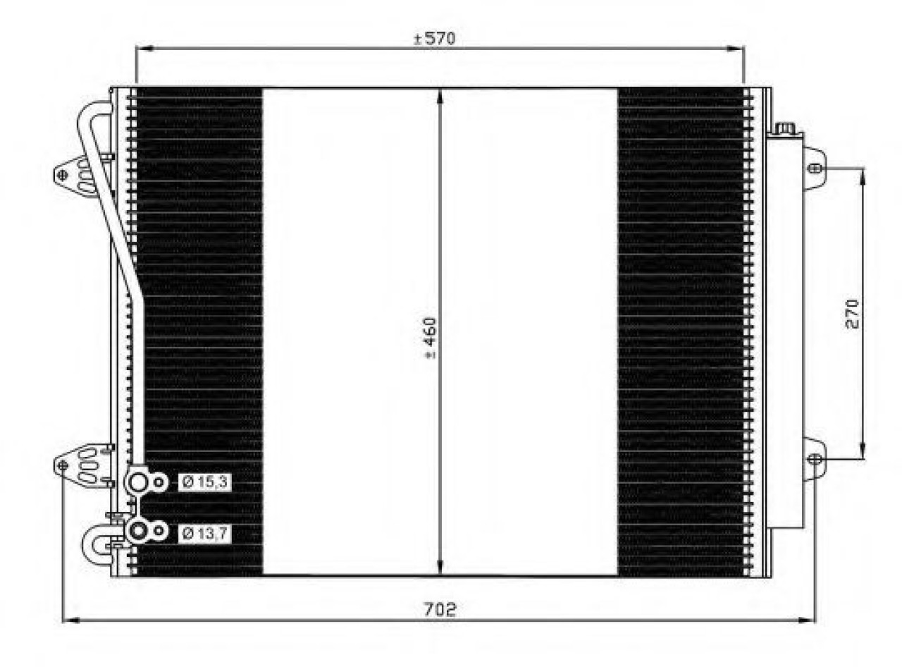 Condensator, climatizare VW PASSAT CC (357) (2008 - 2012) NRF 35613 piesa NOUA