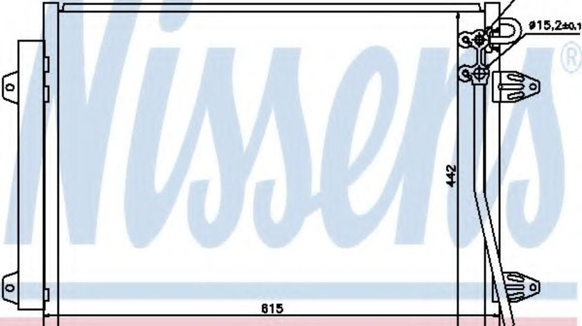 Condensator, climatizare VW PASSAT CC (357) (2008 - 2012) NISSENS 94832 piesa NOUA