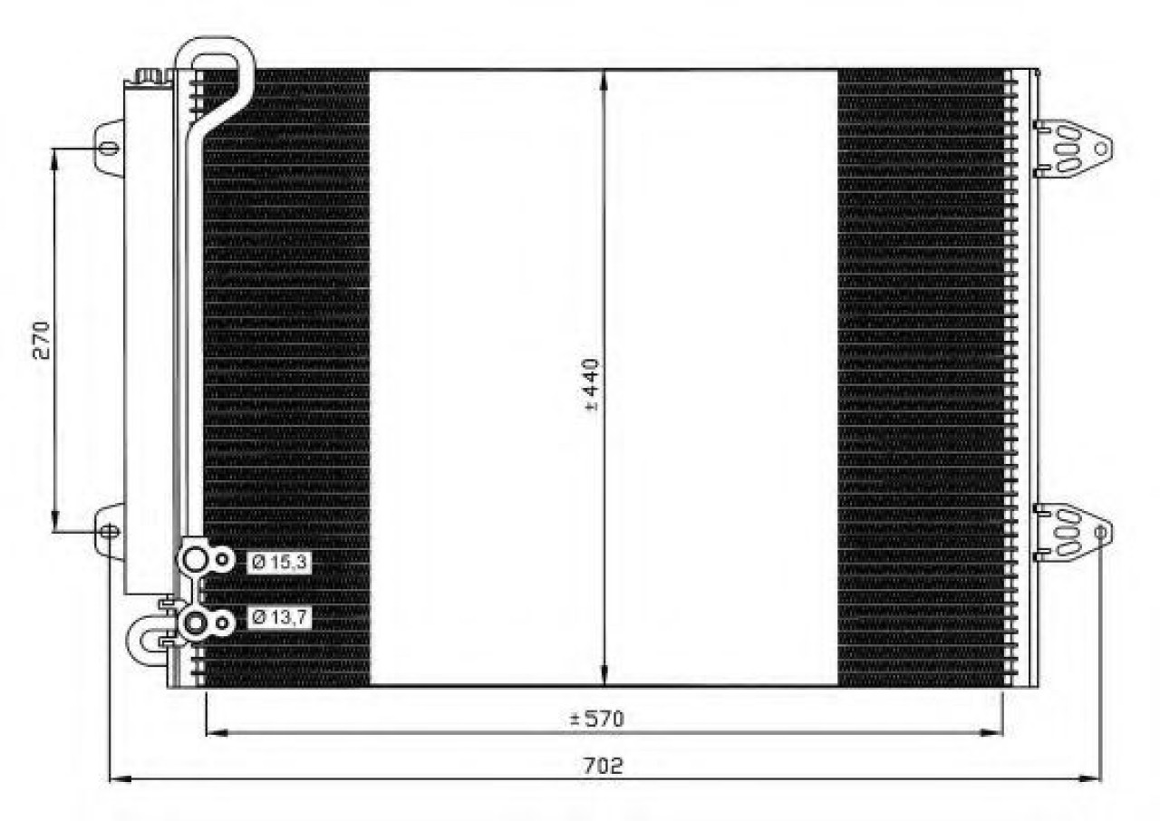 Condensator, climatizare VW PASSAT CC (357) (2008 - 2012) NRF 35614 piesa NOUA