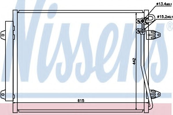 Condensator, climatizare VW PASSAT Variant (3C5) (2005 - 2011) NISSENS 94832 piesa NOUA