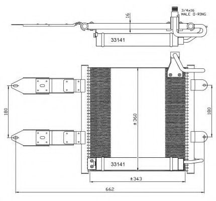 Condensator, climatizare VW POLO (6N1) (1994 - 1999) NRF 35367 piesa NOUA