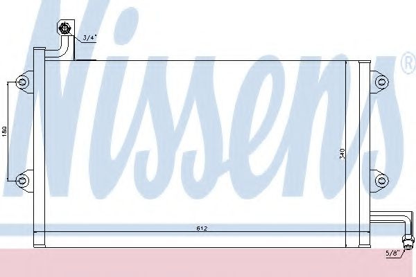 Condensator, climatizare VW VENTO (1H2) (1991 - 1998) NISSENS 94164 piesa NOUA