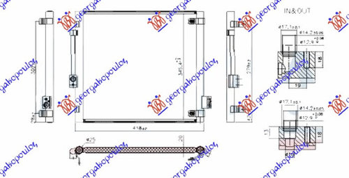 CONDENSATOR DREAPTA TESLA MODEL S 12- COD OE 600761000B NOU