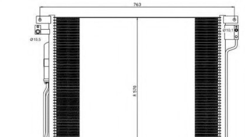 Condensator / Radiator aer conditionat NISSAN NAVARA (D40) (2004 - 2016) NRF 35582 produs NOU