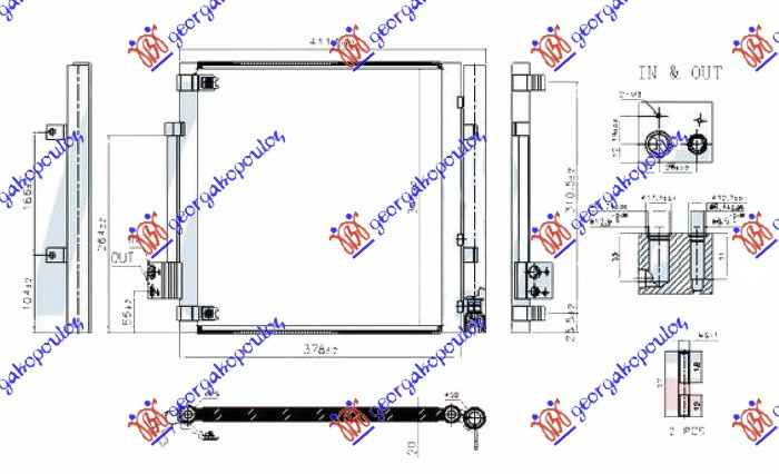 CONDENSATOR STANGA TESLA MODEL S 12- COD OE 600761300B NOU