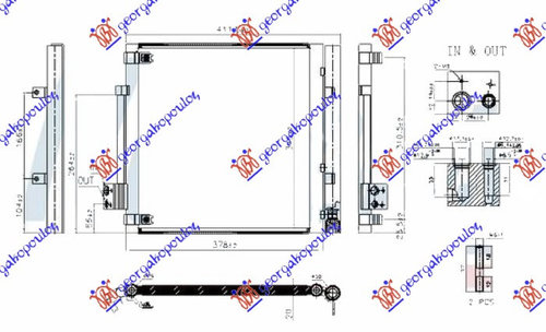 CONDENSATOR STANGA TESLA MODEL S 12- COD OE 600761300B NOU