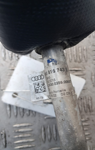 Conducta AC 8W0816743B Audi A4 B9 [2015 - 2020] Sedan 2.0 TDI MT (190 hp) cod motor DETA , cod cutie SKE , an fabricatie 2017
