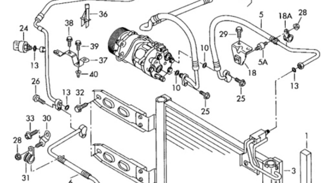 Conducta AC cu senzor ​Volkswagen Polo (6N2) Hatchback 2001 1.4 16v VOLKSWAGEN POLO (6N2) [ 1999 - 2001 ] OEM 6X1820742J