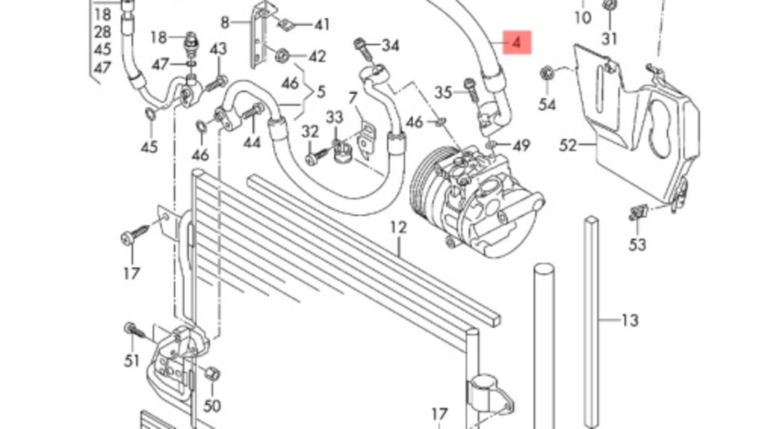 Conducta AC joasa presiune Audi A3 (8P) Coupe 2004 2.0 TDI OEM 1K0820743CC