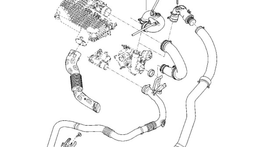 CONDUCTA AER IESIRE TURBOCOMPRESOR Logan/Sandero I RENAULT 8200770644 <br>