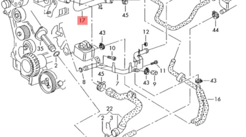 Conducta apa Audi A4 B7 (8E)Berlina 2007 1.9 TDI OEM 038121071S